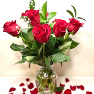 Bundle of 6 Red Roses